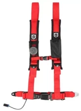 Pro Armor Red 4 Point 2 Inch AutoStyle Harness (Driver Side)                                     - A16UH348RD - Image 3