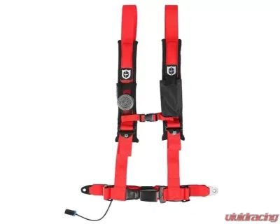 Pro Armor Red 4 Point 2 Inch AutoStyle Harness (Driver Side) - A16UH348RD