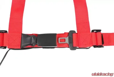 Pro Armor Red 4 Point 2 Inch AutoStyle Harness (Driver Side) - A16UH348RD