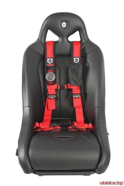 Pro Armor Red 4 Point 2 Inch AutoStyle Harness (Driver Side) - A16UH348RD