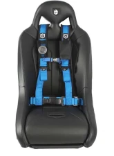 Pro Armor Blue 4 Point 2 Inch AutoStyle Harness (Passenger Side)                                     - A16UH349BU - Image 2