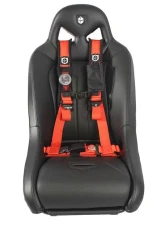 Pro Armor Orange 4 Point 2 Inch AutoStyle Harness (Passenger Side)                                     - A16UH349OR - Image 2