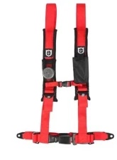 Pro Armor Red 4 Point 2 Inch AutoStyle Harness (Passenger Side)                                     - A16UH349RD - Image 3