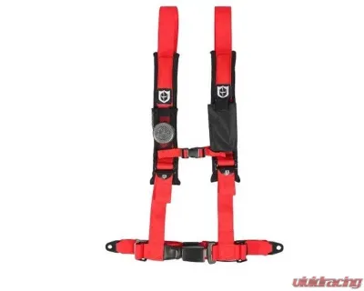 Pro Armor Red 4 Point 2 Inch AutoStyle Harness (Passenger Side) - A16UH349RD