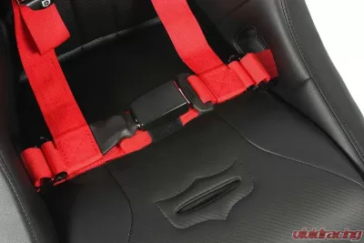 Pro Armor Red 4 Point 2 Inch AutoStyle Harness (Passenger Side) - A16UH349RD