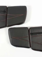 Pro Armor Orange Stock Front Door Bags with Knee Pads For Polaris RZR 2014-2020                                     - P141054OR - Image 2