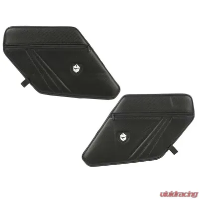 Pro Armor Black Traditional Front Door Knee Pads with Storage - P141Y326BL