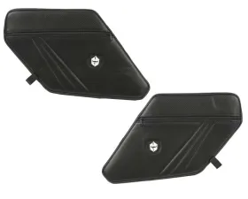 Pro Armor Black Traditional Rear Door Knee Pads with Storage