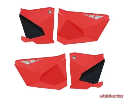 Pro Armor Red Doors For Polaris RZR Pro XP 4 2020 - P1910D003RD