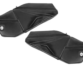 Pro Armor Black Front Door Knee Pads with Storage For Polaris RZR Pro XP|Pro XP 4 2020
