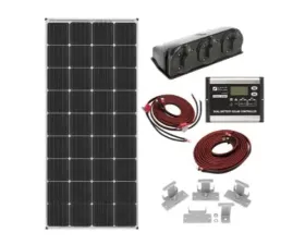 Zamp Solar 170-Watt Dual Battery Bank Roof Mount Solar Panel Kit