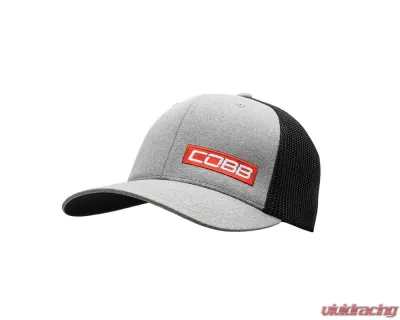 COBB Tuning Mesh 2-Tone Stretch Cap - Heather/Black - CO-CAP-GRAY-MESH