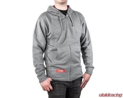 COBB Tuning Grey Zip Hoodie - CO-LINERHOODIE-GRY-L