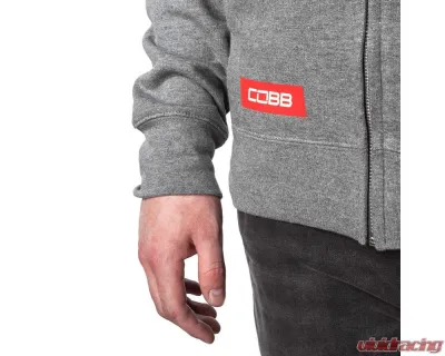 COBB Tuning Grey Zip Hoodie - CO-LINERHOODIE-GRY-L