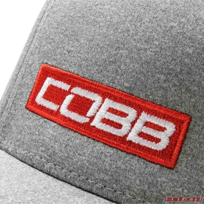 COBB Tuning Mesh 2-Tone Stretch Cap - Heather/Black - CO-CAP-GRAY-MESH