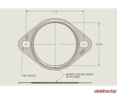 COBB Tuning 3 Inch 2-Bolt Exhaust Gasket - UNI-001-243