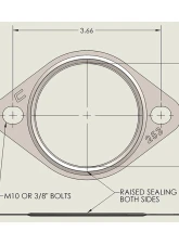 COBB Tuning 2.5 Inch 2-Bolt Exhaust Gasket                                     - UNI-001-253 - Image 2
