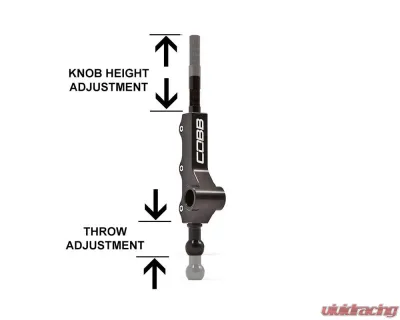 COBB Tuning 5-Speed Double Adjustable Short Throw Shifter - Narrow Barrel Subaru Impreza WRX 2002-2007 - 211315