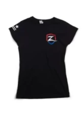 Zone Offroad Medium Womens Black Premium Cotton T-Shirt with Patriotic Zone Logos                                     - ZONU9164M - Image 2