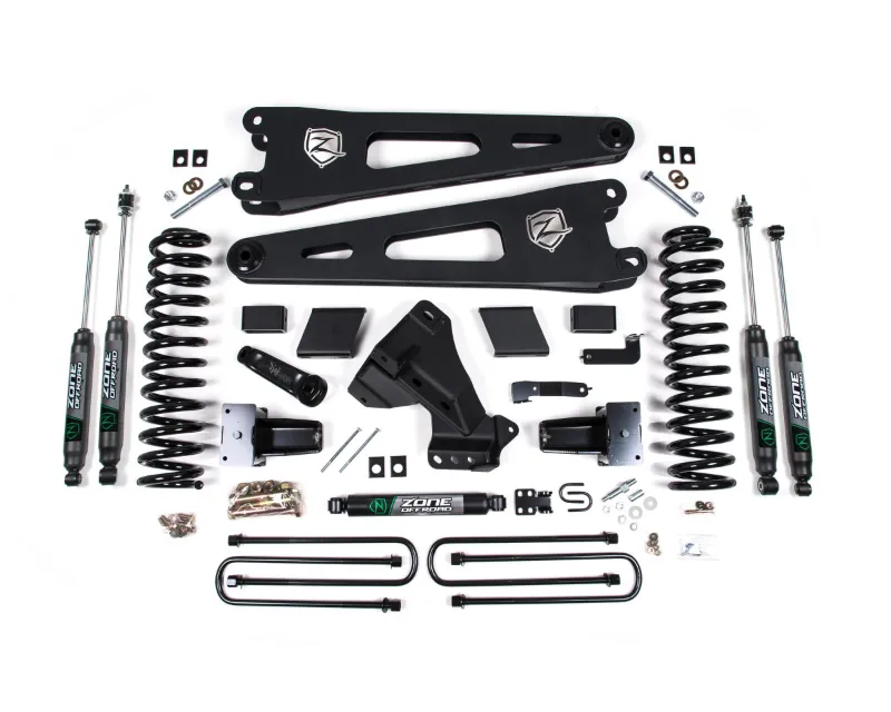 Zone Offroad Dually 6 Inch Radius Arm Lift Kit Fox Adventure Shocks Gas Ford F-350 2020-2021 - ZONF70F