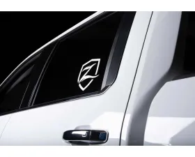Zone Offroad 7in White Shield Decal