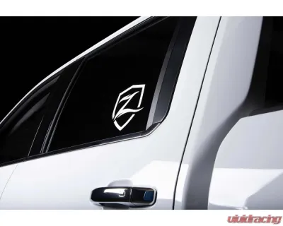 Zone Offroad 7in White Shield Decal - ZONU9107