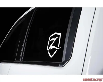 Zone Offroad 7in White Shield Decal - ZONU9107
