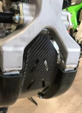E-Line Accessories Carbon Fiber Skid Plates For Kawasaki Kx 450 2019-2020                                     - KSP45019 - Image 2