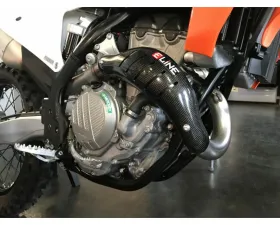 E-Line Accessories Carbon Fiber Heat Shield Stock Header KTM | Husqvarna | Gas-Gas 350cc 2023+