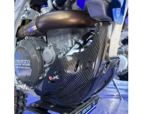 E-Line Accessories Carbon Fiber Skid Plate Yamaha YZ250 | YZ450 F | FX 2023-2024
