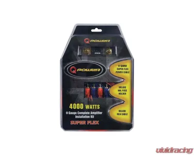 Qpower 0 Gauge Amp Kit Super Flex - 0GAMPKITSFLEX