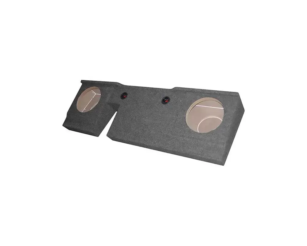 Qpower Empty Woofer Box Dual 12" Ford F150 Extended Cab | Crew Cab 2004-2008 - BQFORD122004