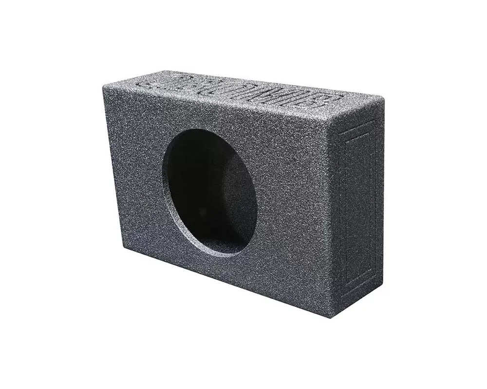 Qpower Single 10" Universal Vented Truck Box Finished w/Bed Liner - QBSHALLOW110V