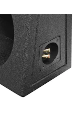 Qpower Single 10" Truck Ported Spl Empty Woofer Box w/Bed Liner Spray                                     - QBTRUCK110V - Image 3