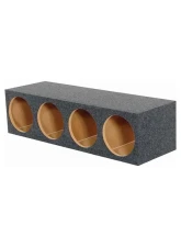 Qpower 12" 4 Hole Empty Box 1" MDF                                     - QHD124HOLE - Image 4