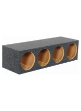 Qpower 12" 4 Hole Empty Box 1" MDF                                     - QHD124HOLE - Image 2