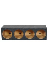 Qpower 12" 4 Hole Empty Box 1" MDF                                     - QHD124HOLE - Image 3