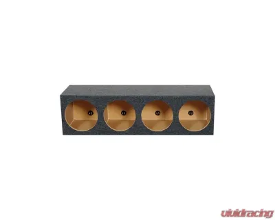 Qpower 12" 4 Hole Empty Box 1" MDF - QHD124HOLE