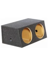 Qpower (2) 12" Heavy Duty Angled Woofer Box - 1" MDF Construciton                                     - QHDBASS12 - Image 2