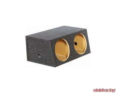 Qpower (2) 12" Heavy Duty Angled Woofer Box - 1" MDF Construciton - QHDBASS12