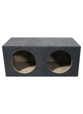 Qpower Empty Woofer Box (2)10" Square Style                                     - QMPSQ10E - Image 2