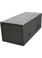 Qpower Empty Woofer Box (2)15" Square Style                                     - QMPSQ15E - Image 3