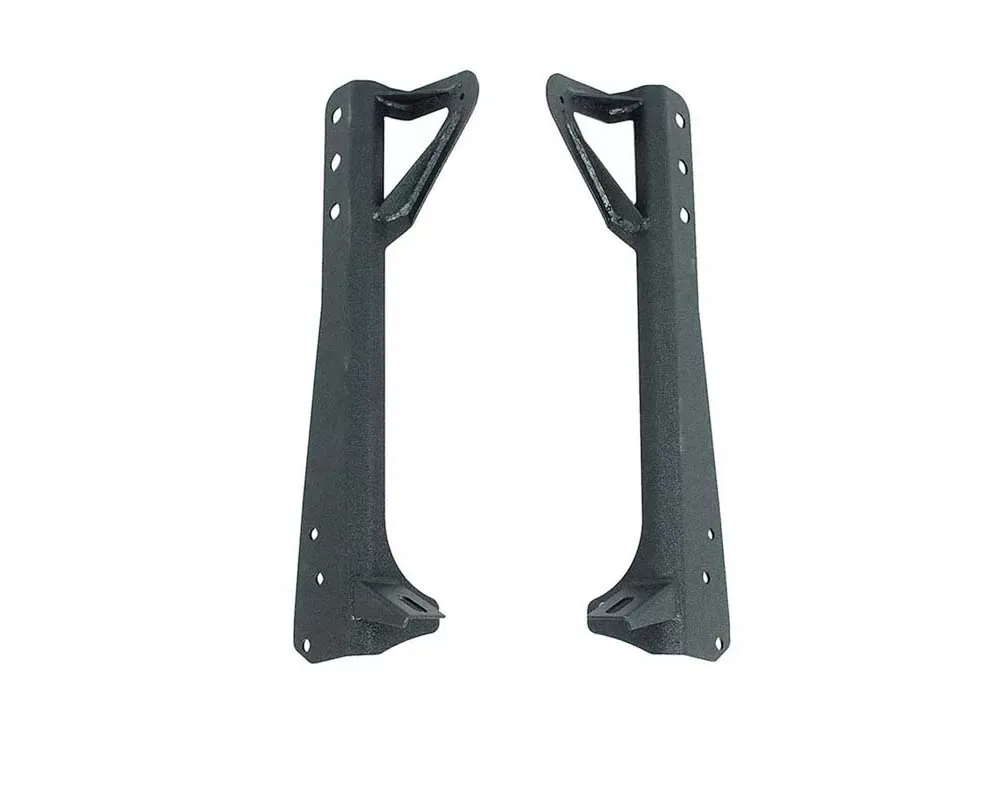 Paramount Automotive Windshield LED Mount Brackets Black Jeep 1997-2006 - 51-0452