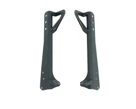 Paramount Automotive Windshield LED Mount Brackets Black Jeep 1997-2006