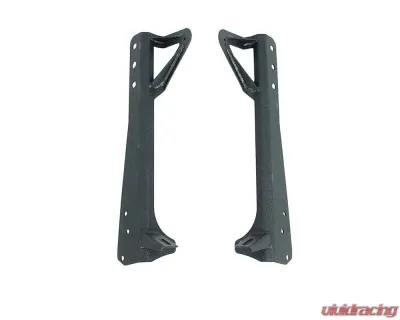 Paramount Automotive Windshield LED Mount Brackets Black Jeep 1997-2006 - 51-0452