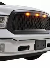 Paramount Automotive Matte Black ABS LED Impulse Mesh Grille Dodge Ram 1500 2013-2018                                     - 41-0183MB - Image 2