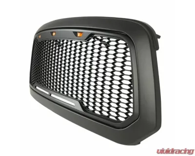 Paramount Automotive Matte Black ABS LED Impulse Mesh Grille Dodge Ram 1500 2013-2018 - 41-0183MB