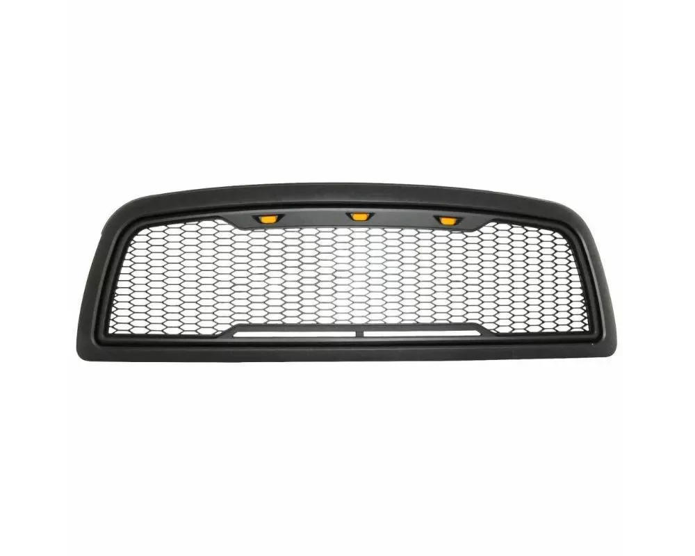 Paramount Automotive Matte Black ABS LED Impulse Mesh Grille Dodge Ram 1500 2009-2012 - 41-0180MB