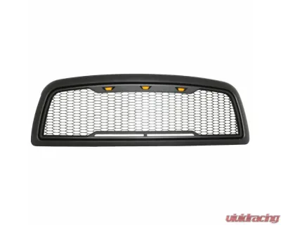 Paramount Automotive Matte Black ABS LED Impulse Mesh Grille Dodge Ram 1500 2009-2012 - 41-0180MB
