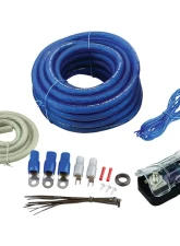 Xscorpion Amplifier Wiring Kit 4Ga Bullzaudio Blue/Gold Edition Box                                     - BGE4BB - Image 2